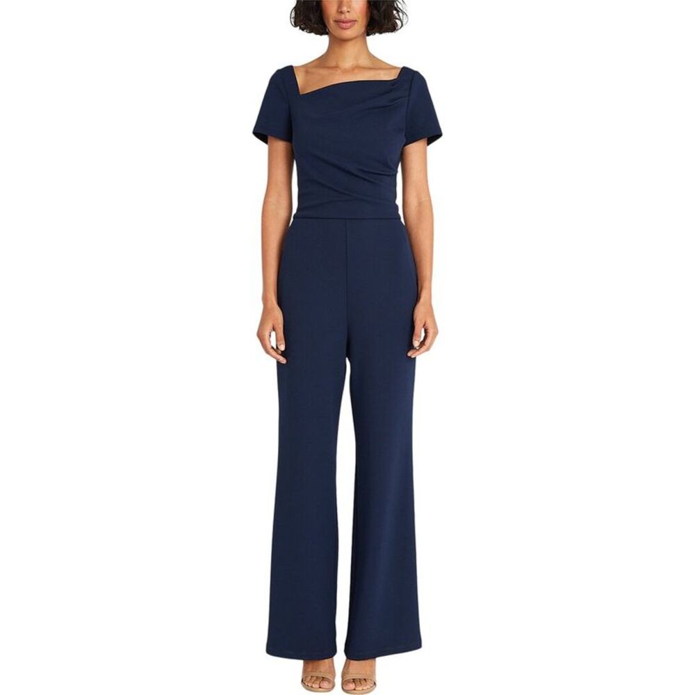 Maggy London Womens Short Sleeve Jumpsuit